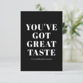 白黒得好素晴らしき感謝してい サンキューカード (スタンド正面)