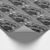 白黒忍者 ラッピングペーパー (角)