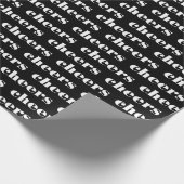 白黒応援パターン ラッピングペーパー (角)