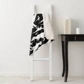 白黒恐竜パターン シェルパブランケット (インサイチュ)