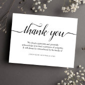 白黒悔やみや弔慰ありがとうはがき ポストカード