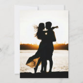 白黒愛は絶対に聖書の写真を失敗しない結婚 招待状 (裏面)