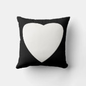 白黒愛ハートの設計 クッション (裏面)