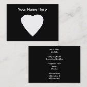 白黒愛ハートの設計 名刺 (正面/裏面)