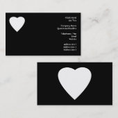 白黒愛ハートの設計 名刺 (正面/裏面)