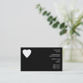 白黒愛ハートの設計 名刺 (スタンド正面)