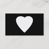 白黒愛ハートの設計 名刺 (裏面)