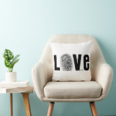 白黒愛指紋 クッション (椅子)