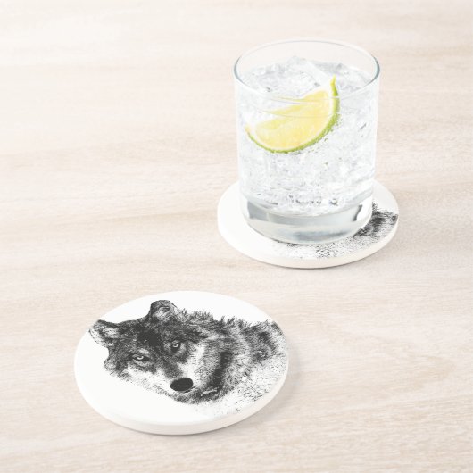 白黒感動的ウルフアイズ コースター (側面)