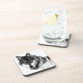 白黒感動的ウルフアイズ コースター (右側)