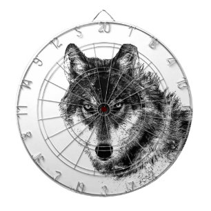 白黒感動的ウルフアイズ ダーツボード
