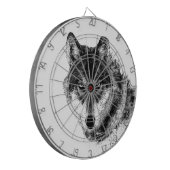 白黒感動的ウルフアイズ ダーツボード (正面左)