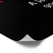 白黒感動的リーダーシップウルフポップ・アートのアート ポスター (角)