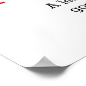 白黒感動的リーダーシップウルフポップ・アートのアート ポスター (角)