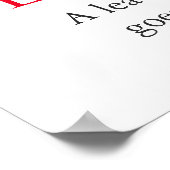 白黒感動的リーダーシップ・ウルフ ポスター (角)