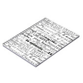 白黒感動的ワーズクリスマス ノートブック (左側)