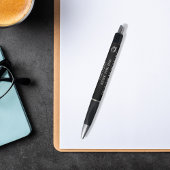 白黒感動的引用文 ボールペン