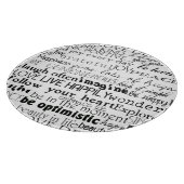 白黒感動的語 カッティングボード (角)