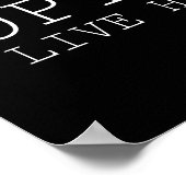 白黒感動的語 ポスター (角)