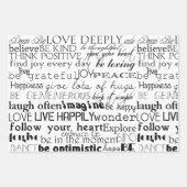 白黒感動的語 ラッピングペーパーシート (正面)