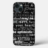 白黒感動的語 Case-Mate iPhoneケース (裏面)