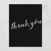 白黒慈善事業に代わる結婚式の引き出物 エンクロージャーカード (裏面)