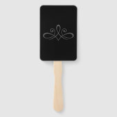 白黒扇子 ハンドファン (裏面)