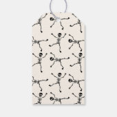 白黒手描きスケルトン ハロウィン ギフトタグ (裏面)