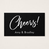 白黒手書きスクリプトドリンクチケット (裏面)