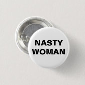 白黒扱いにくい女性- 缶バッジ (正面&裏面)