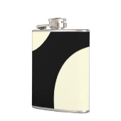 白黒抽象デザイン フラスク (左)