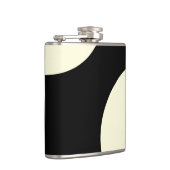 白黒抽象デザイン フラスク (右)