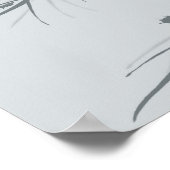 白黒抽象デザイン ポスター (角)