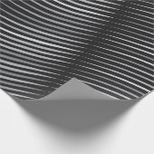 白黒抽象デザイン ラッピングペーパー (角)