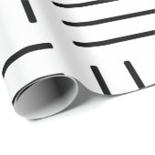 白黒抽象的で幾何学的なパターン-。 ラッピングペーパー (ロールコーナー)