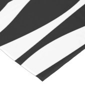 白黒抽象的なテーブルのランナー ショートテーブルランナー (コーナー)