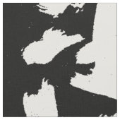 白黒抽象的なブラシはパターンをなでます ファブリック (クローズアップ)