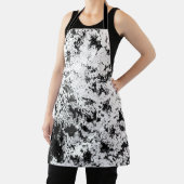 白黒抽象芸術の汚れ「雲」の形成 エプロン (インサイチュ)