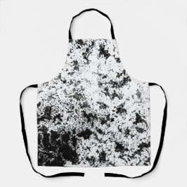 白黒抽象芸術の汚れ「雲」の形成 エプロン