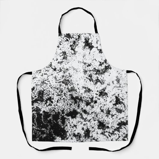 白黒抽象芸術の汚れ「雲」の形成 エプロン (正面)