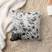 白黒抽象芸術の汚れ「雲」の形成 クッション (ブランケット)