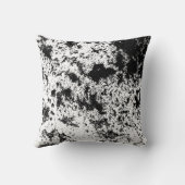 白黒抽象芸術の汚れ「雲」の形成 クッション (裏面)