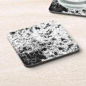 白黒抽象芸術の汚れ「雲」の形成 コースター (左側)