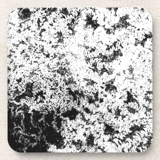 白黒抽象芸術の汚れ「雲」の形成 コースター (正面)