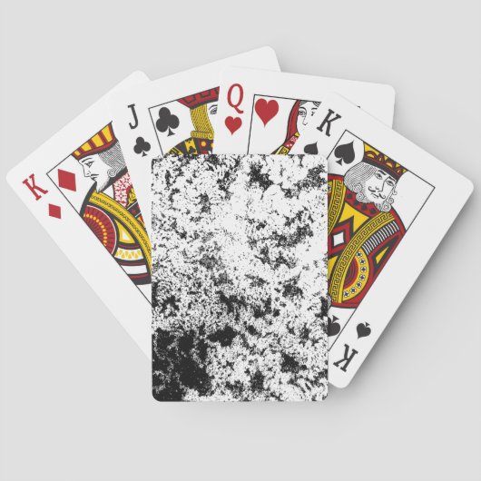 白黒抽象芸術の汚れ「雲」の形成 トランプ (裏面)