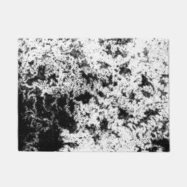白黒抽象芸術の汚れ「雲」の形成 ドアマット