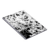 白黒抽象芸術の汚れ「雲」の形成 ノートブック (右側)