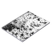 白黒抽象芸術の汚れ「雲」の形成 ノートブック (左側)