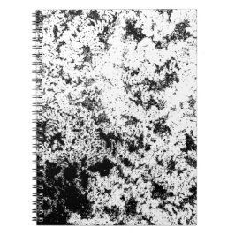 白黒抽象芸術の汚れ「雲」の形成 ノートブック