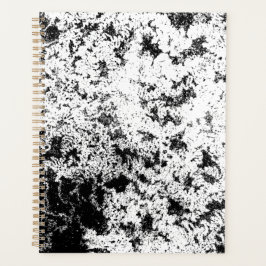 白黒抽象芸術の汚れ「雲」の形成 プランナー手帳